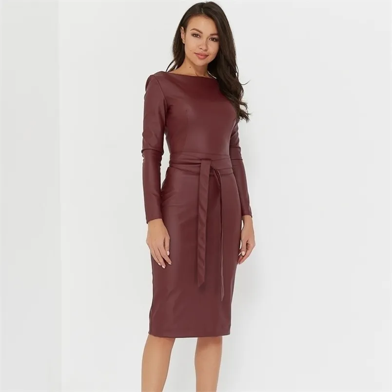 leather long sleeve bodycon dress Women Faux Leather Strapless Bodycon Mini Dress, Black, L