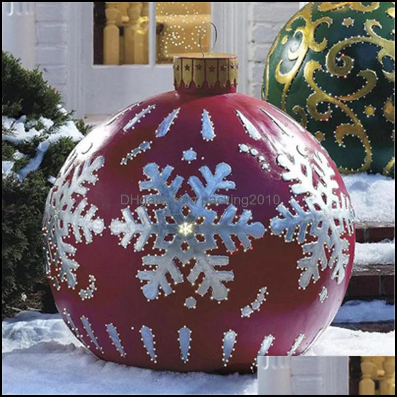 Christmas Balls Tree Decorations Xmas Gift Decor For Home Outdoor PVC Inflatable Toys Wholea52