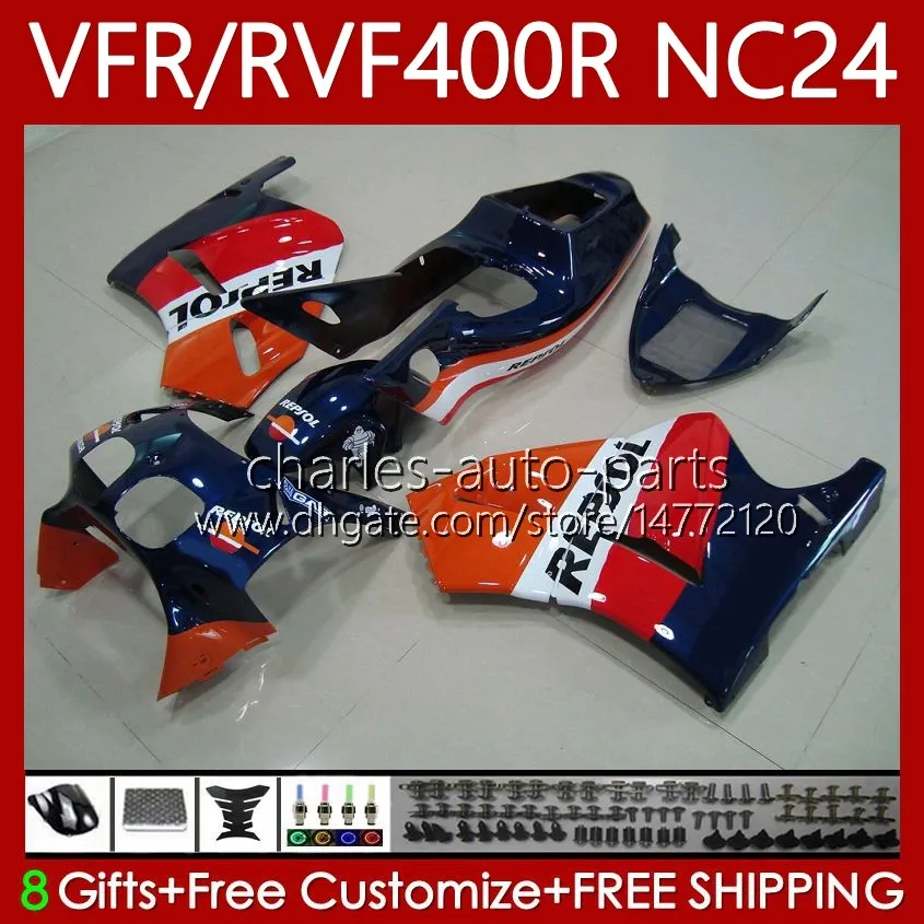Body Kit für HONDA RVF400R VFR400 R NC24 V4 VFR400R 87-88 Karosserie 78Nr