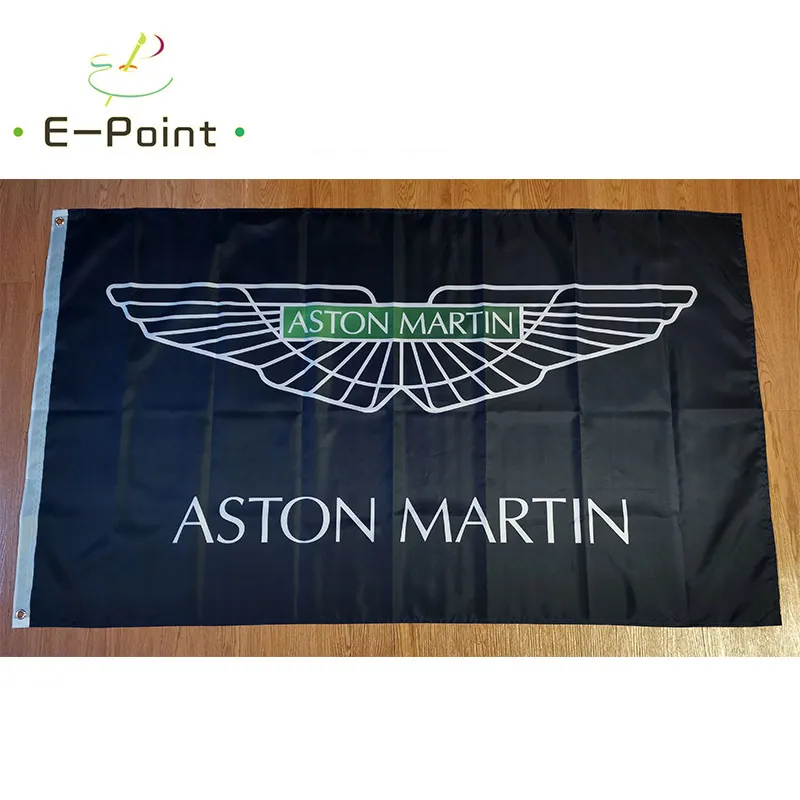 Aston Martin Racing Flag 3 * 5ft (90cm * 150cm) Polyester flagga banner dekoration flygande hem trädgård flagga festliga gåvor