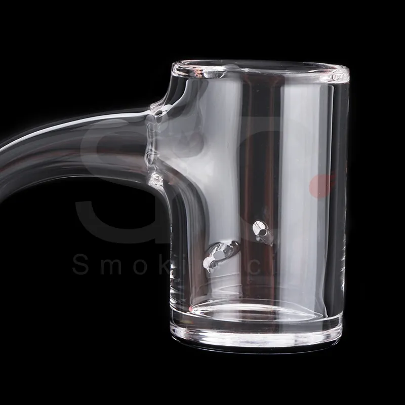 Rökning Seamless Svetsad Quartz Banger med 2 st Tourbillon Air Holes Oss Full Weld Spinning Banger för glas Bongs Vattenrör Dab Rigs