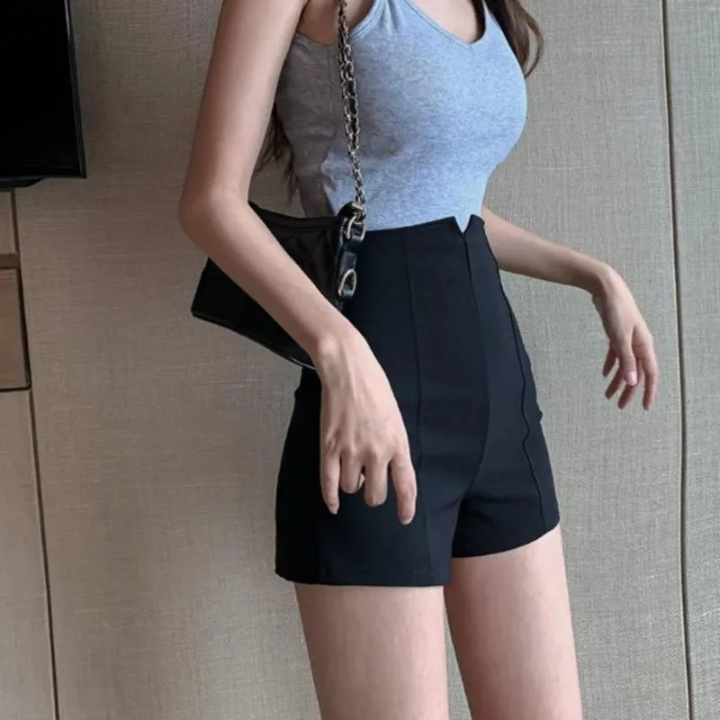 Pantaloncini da donna womengaga bottino femmina estate vita alta vita nero casual mini corto sexy sexy donne coreane abbigliamento roba G78