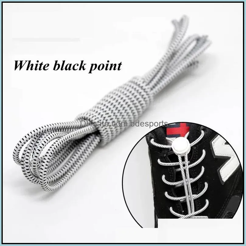 Round Elastic Shoelaces Suitable Various Shoe Accessories No Tie Shoelace Fixed Stretching Locking Lazy