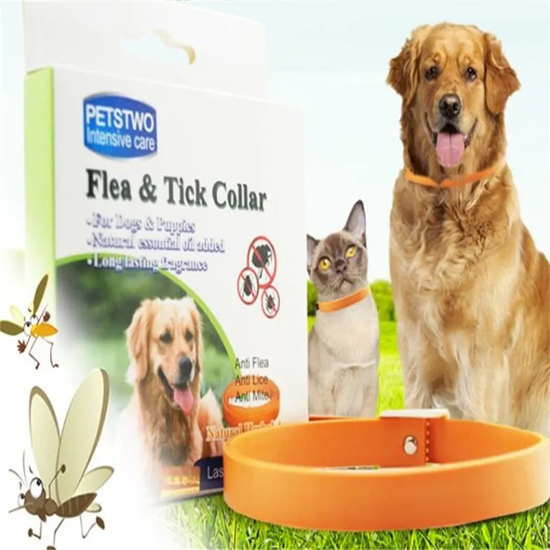 Image result for Adjustable Flea & Tick Collar for Dogs & Cats - Waterproof, Non-Toxic ...