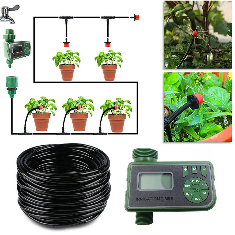 25M DIY Drip Irrigation System Automatic Watering... From Xue10, $22.87 ...