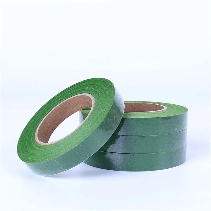 Green Floral Tape Craft, Green Tape Flowers