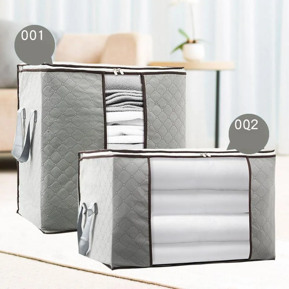 Portable Clothes Storage Bag Waterproof Folding Closet Organizer For Pillow Quilt Blanket Bedding Storages Box new