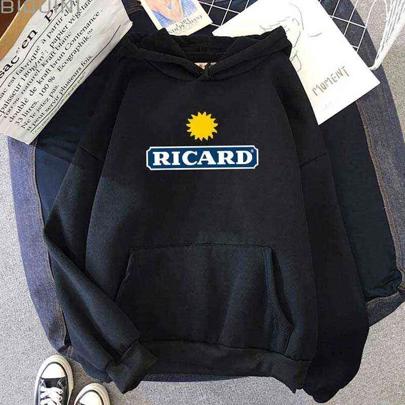 RICARD Hoodie String Winter Clothes Women Aesthetic Harajuku Pullover Tops Draw Pullovers Oversized Long Sleeve Cotton 220115