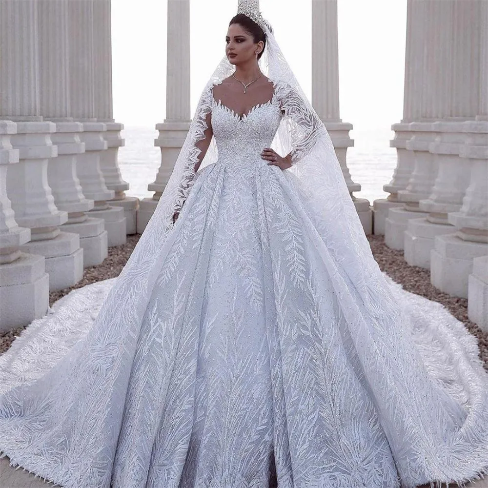 Risparmia alla grande su Abiti Da Sposa Arabi Taglie Forti Abiti Da Sposa  Arabi Arabi Con Perline |Appliques In Pizzo Abiti Da Sposa Montati in  grandi