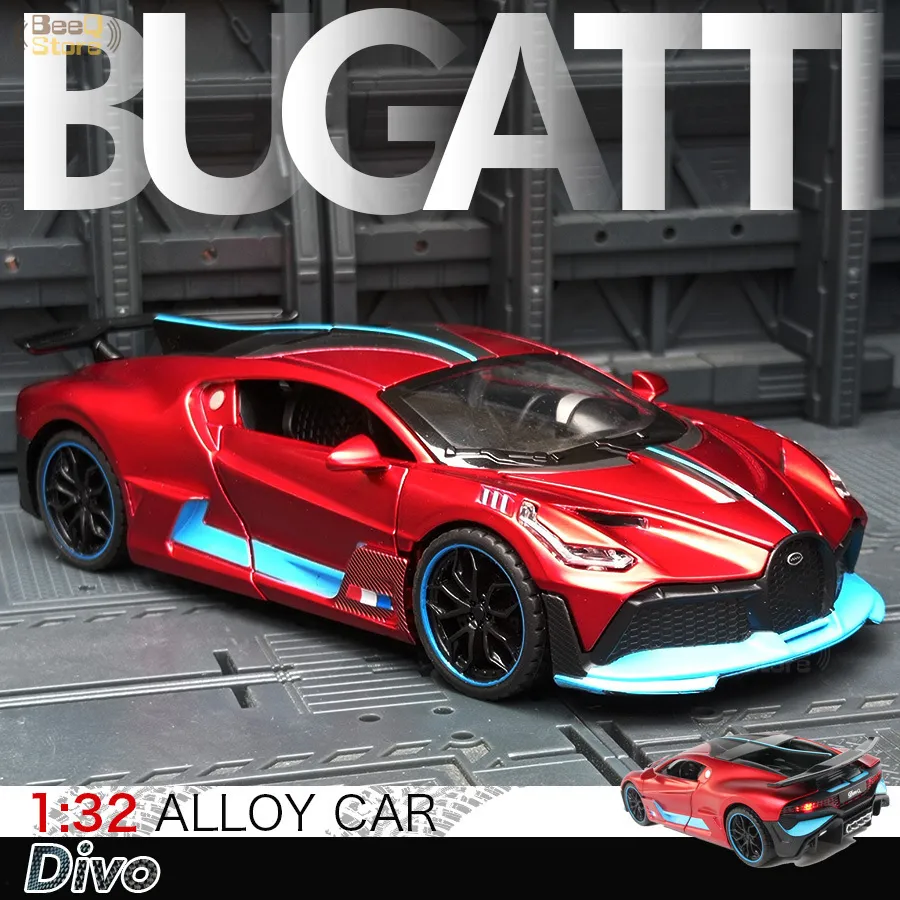 1:32 Alloy 1/32 BUGATTI Divo Die Cast Alloy Car Model CollectiblesVehicles Car Mode Boy Birthday Present Children's Toy Car LJ200930