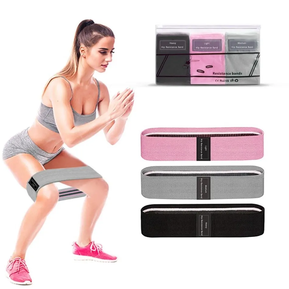 Bandas de resistência 3 peças Set Fitness Borracha de borracha expansão elástico bandas para fitness exercício fita casa treino de fitness q1225