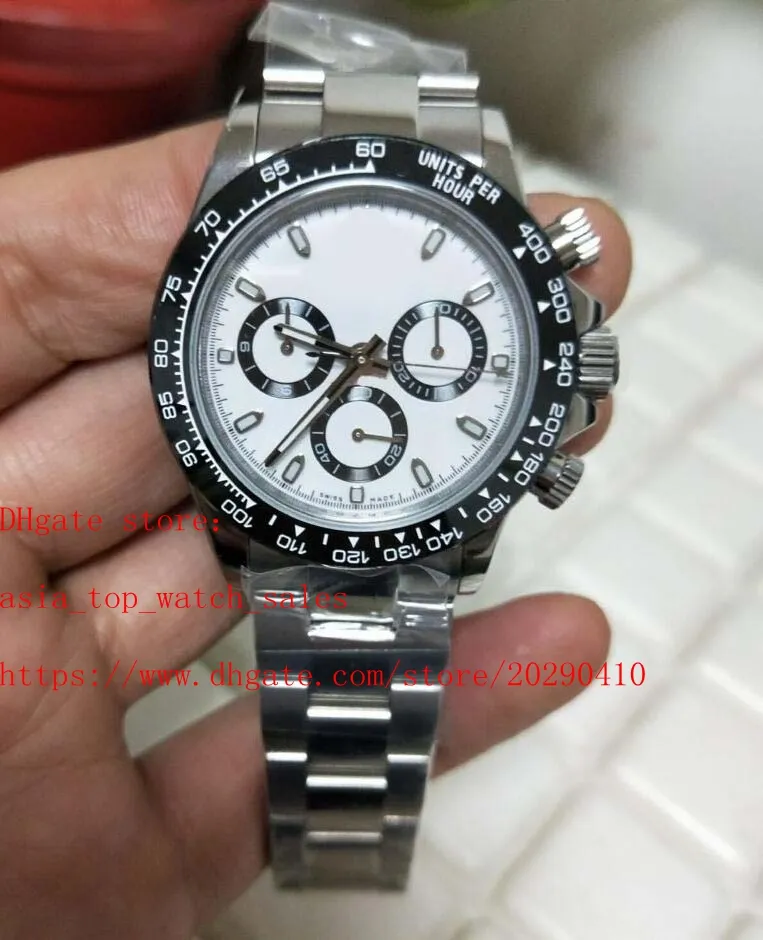 Super BPF 116500 Beste ETA Multifunctionele Chronograph Horloge 7750 Movement 316 L Staal 40mm White Dial Sapphire Glass Topselling Herenhorloges