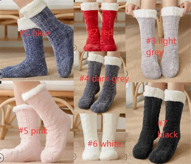Hosiery | Crop Chenille Knitted Slipper Socks | Totes