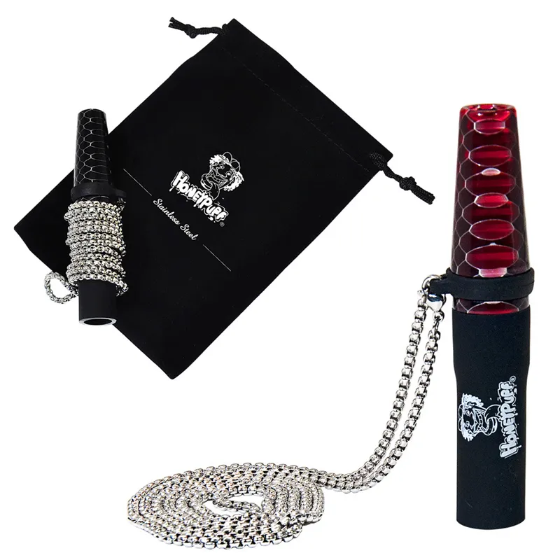 bärbar arabisk munstycke snakeskin korn design hookah metall hängande rep sugfilter tip shisha rökning tillbehör