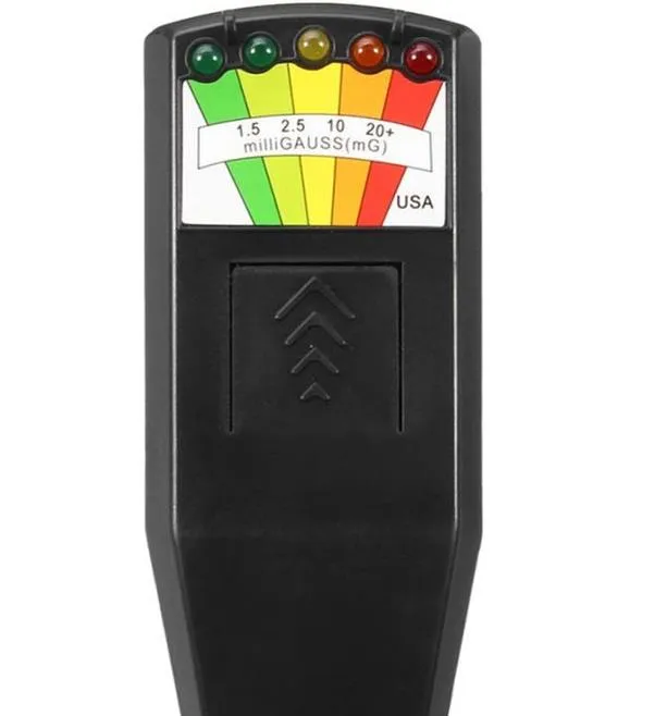 Portable K2 Field EMF Gauss Meter With 5 LED Motion