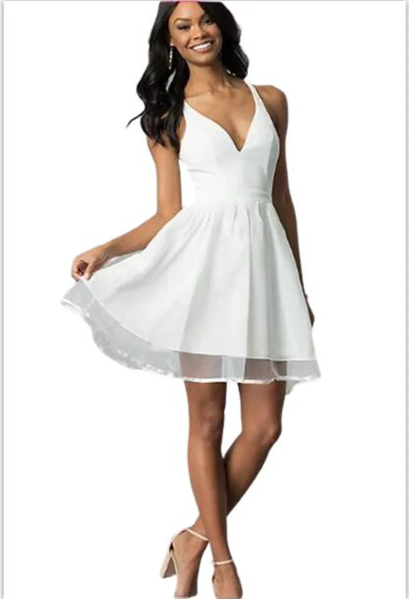 Satin Mini Prom Party Dress with V-Neck and Beaded Tiered Embellishment for Youth Graduation from Dhgate Graduation Dresses - price 77.99 Satin Mini Prom Party Dress with V-Neck and Beaded Tiered Embellishment for Youth Graduation from Dhgate Graduation Dresses - price 77.99