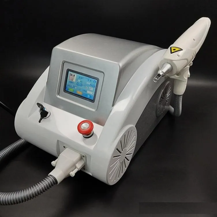 Portabel q omkopplad ND YAG Laser Tattoo Removal Machine Eyebrow Pigment Ta bort kolskal Skönhet 1320nm / 532nm / 1064 nm