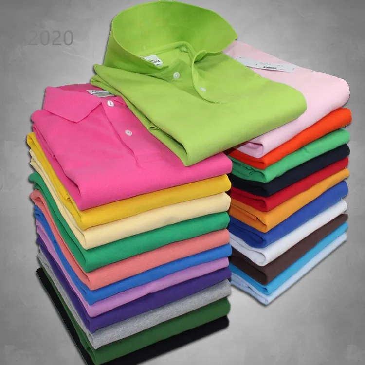 Lacoste Polo de cocodrilo de alta calidad Hombres Pantalones cortos de algodón liso Polo Verano Casual Polo Homme Camisetas Hombre Polos Camisas Poloshirt SS01