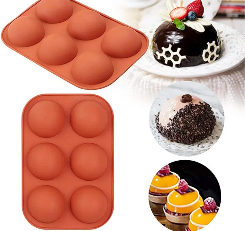 Chocolate Molds Silicone For Baking Semi Sphere Silicone Molds Baking Mold  For Making Kitchen Hot Chocolate Bomb Cake Jelly Dome Mousse SN From  Linxi2015, $2.53