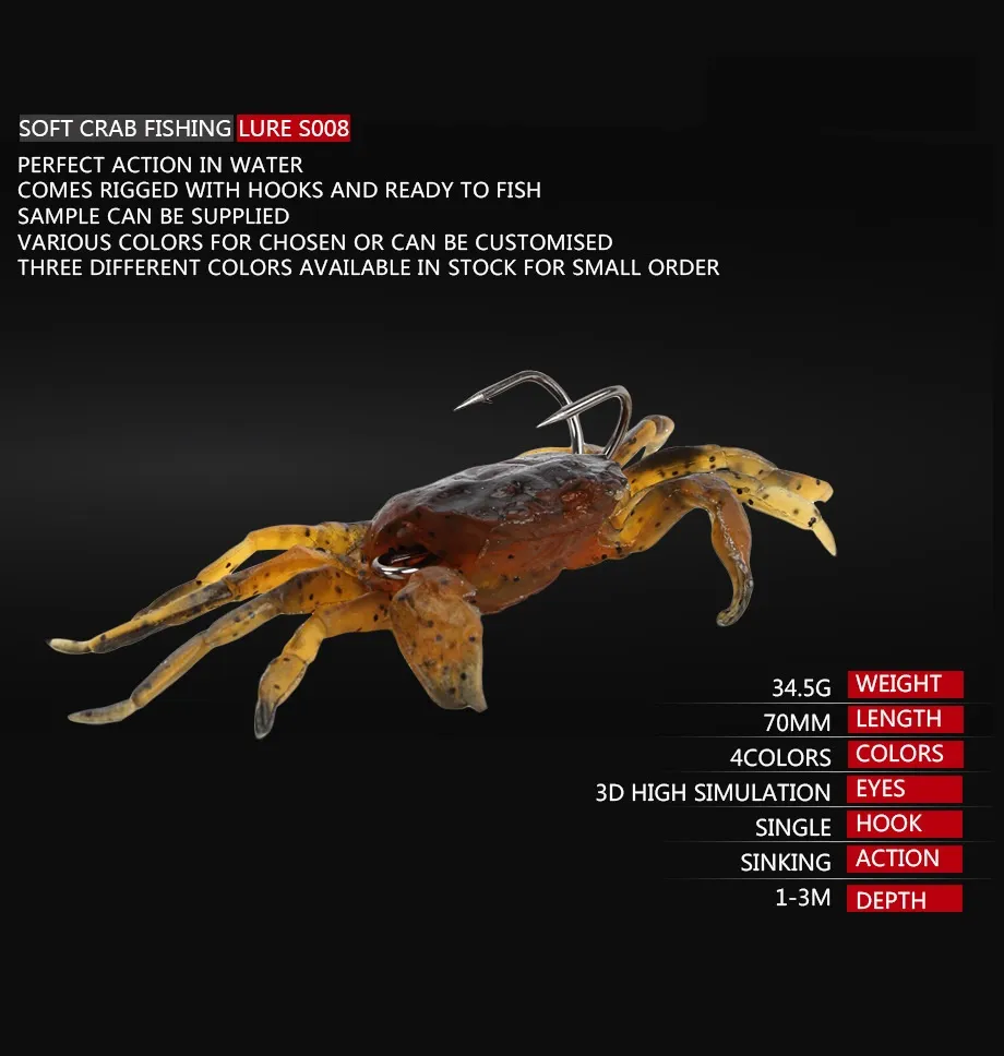 Artificial Crab Fishing Lures 3D Soft Bait With... From Cheap_sell, $25.04 | DHgate.Com Artificial Crab Fishing Lures 3D Soft Bait With... From Cheap_sell, $25.04 | DHgate.Com