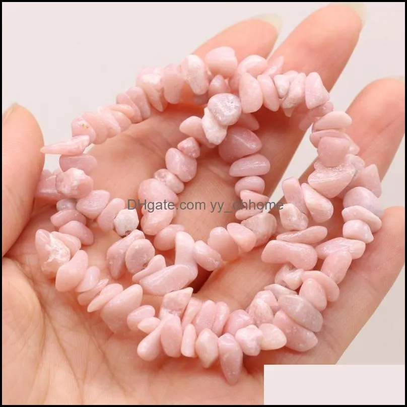 Other Natural Madagascar Pink Crystal Irregular Semi-precious Stones Loosely Spaced Gravel Beads To Make DIY Fashion Charm Jewelry