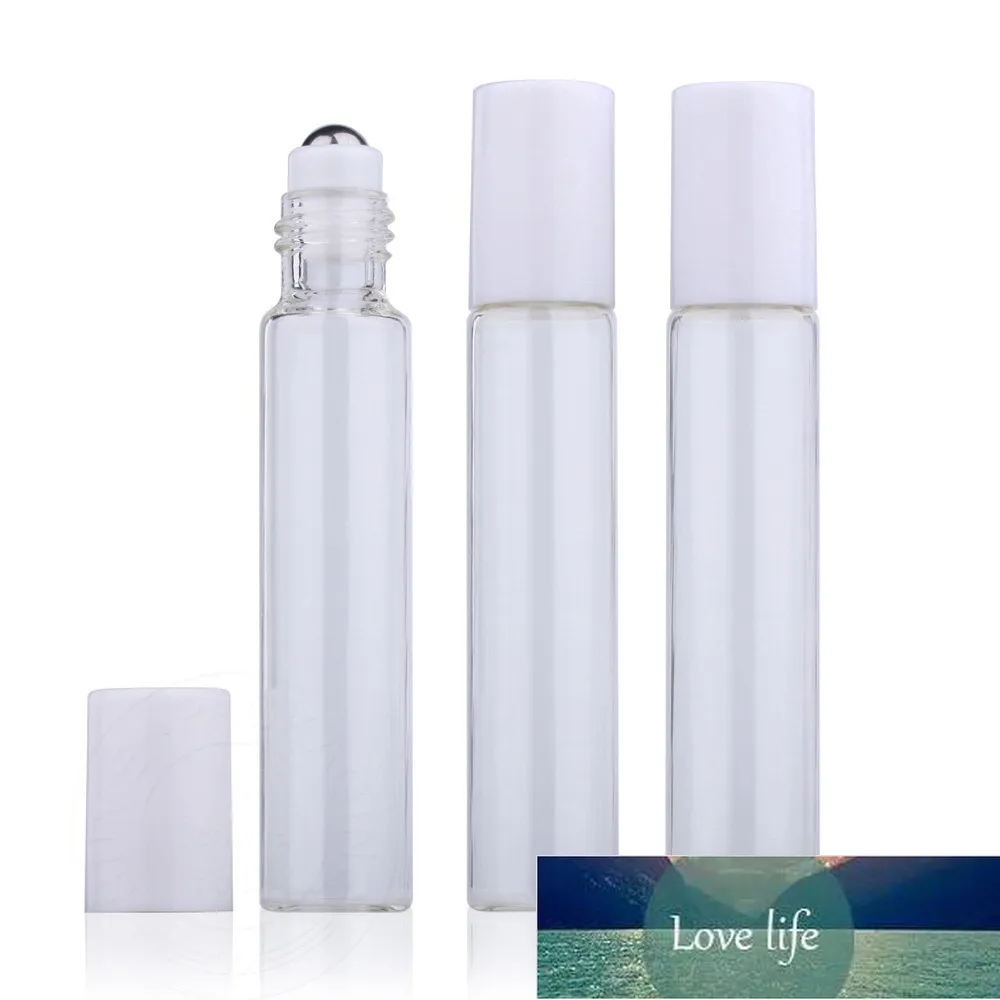 10ml Transparent Glass Roll on Essential Oil Bottle Perfume Sample Bottle Essential Oil Test Vials Portable Parfum Tube Gift