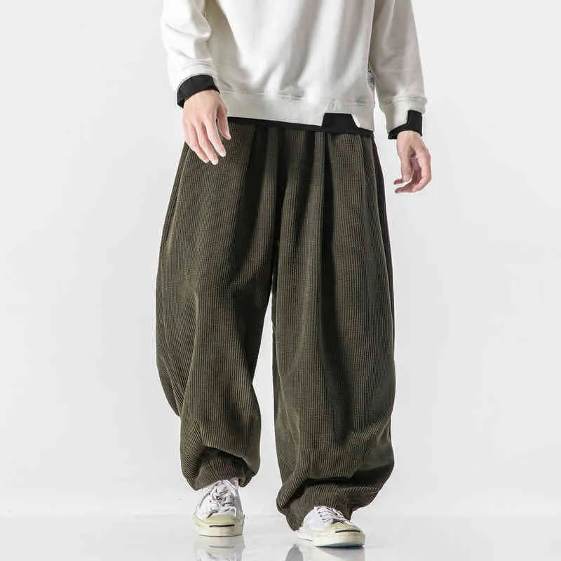 2021 Streetwear Uomini Pantaloni Stile Harem Moda Donna Pantaloni Lunghi di Grandi Dimensioni Pantaloni Della Tuta Maschile Allentato Stile Harajuku 5XL Abbigliamento Uomo G0104