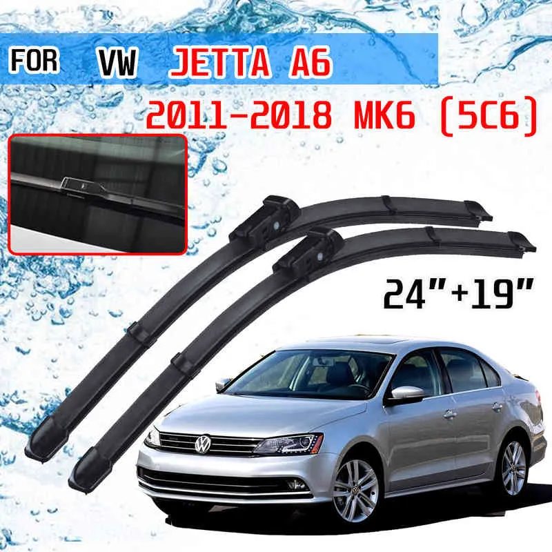 For Volkswagen VW Jetta A6 5C6 Mk6 6 2011 2012 2013 2014 2015 2016 2017 2018 Accessories Car Front Windscreen Wiper Blades