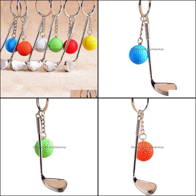 Golf Keychain Cute Key Ring Golf Club Key Chain Llaveros Hombre High Quality Portachiavi Chaveiro Feminino