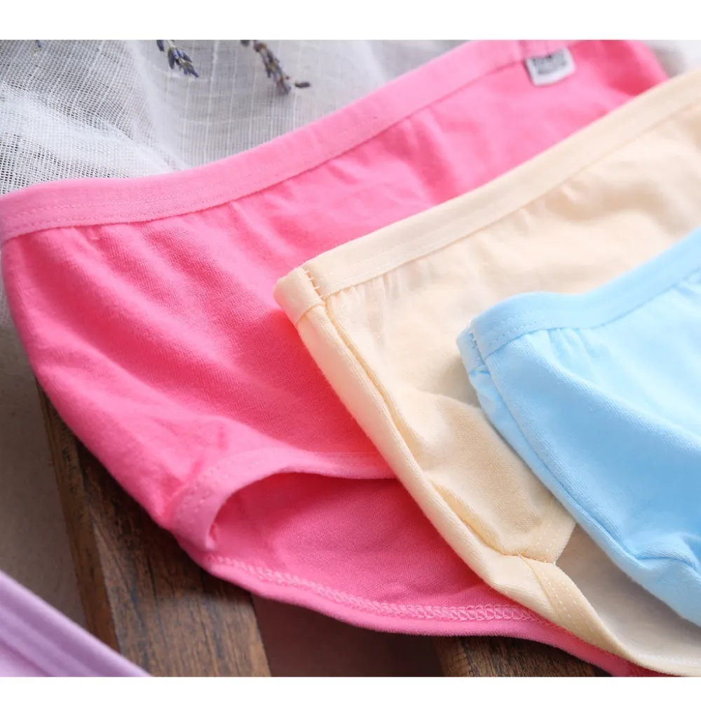 Solid Sexy Women's Cotton Blend Panties Briefs Lingerie Shorts Underwear Thongs Knickers For Women Drop ship # LJ201225241v