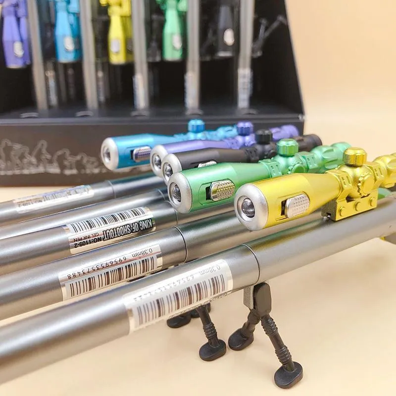 wholesale Upgraded Version 98 Gel Pen Color LED Lights Sniper Rifle Modeling Toy Pen for Kids Gift Stationary School Supplies1 wholesale Upgraded Version 98 Gel Pen Color LED Lights Sniper Rifle Modeling Toy Pen for Kids Gift Stationary School Supplies1