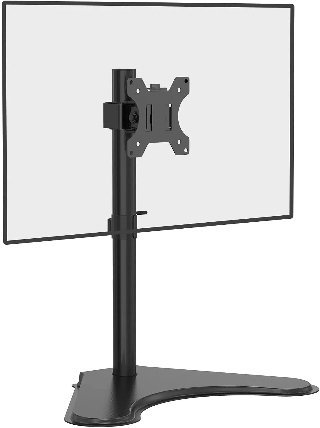 Monitor LCD singolo autoportante Supporto da scrivania completamente regolabile Adatto a uno schermo fino a 32, 17,6 libbre. Capacità di peso (MF001), nero