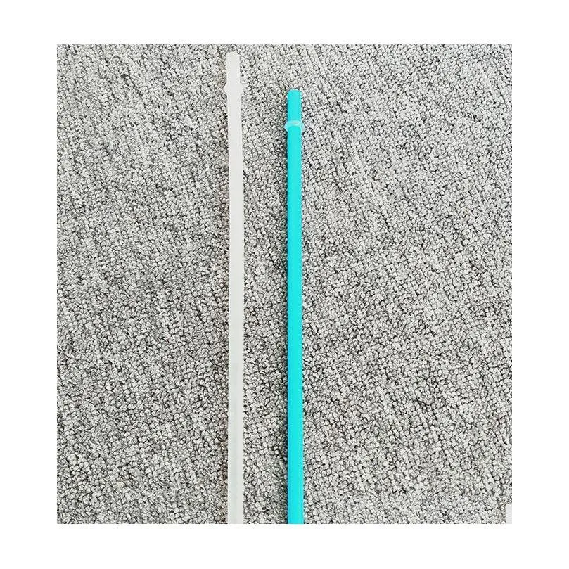 individually packaged plastic transparent straw 10.5in reusable plastic straw green pp drink straw