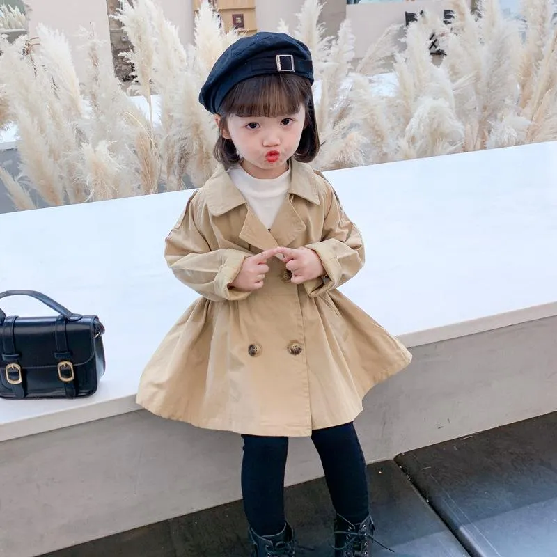 Casaco 3 11 Anos Primavera Queda Bebê Meninas Estilo Coreano Kawaii Trench  Toddler Jaqueta Mid Longo Revestimento Das Mangas Longas Crianças Roupas De  Crianças Outerwear De $179,92