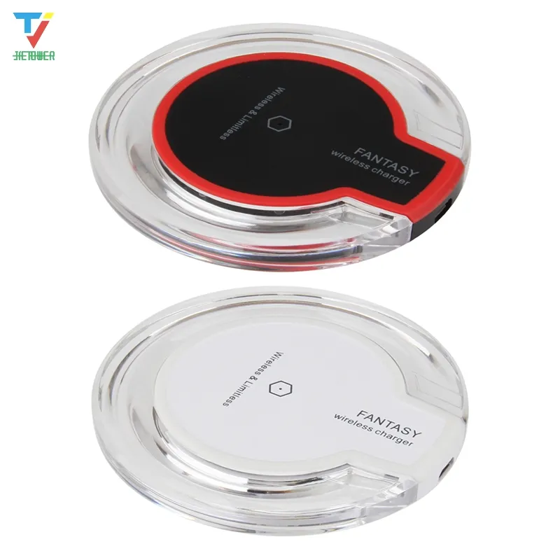 QI Wireless Charger Crystal Round Charging Pad For iPhone 11 XS Max Fast Charging for Samsung Galaxy S8 S9 Phone Adapter