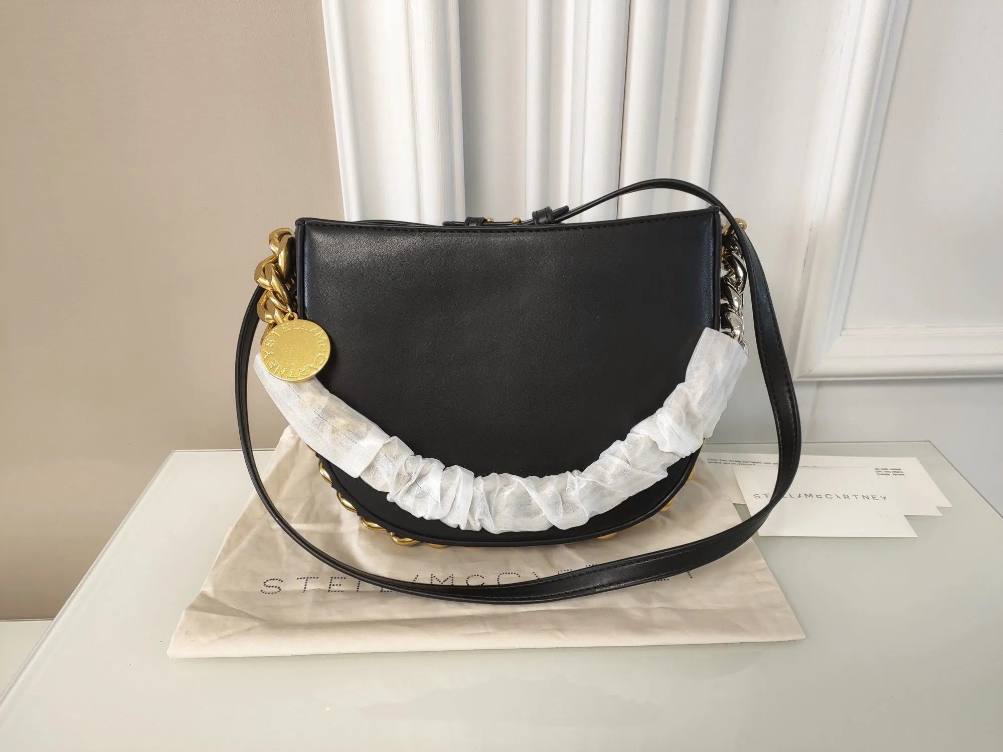 2022 Новое поступление Дизайнерские сумки на плечо для женщин Модные сумки Stella Mccartney Chains Натуральная кожа Леди Сумка для покупок