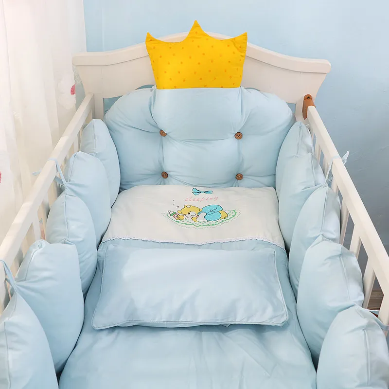 Navy and yellow crib bedding sale