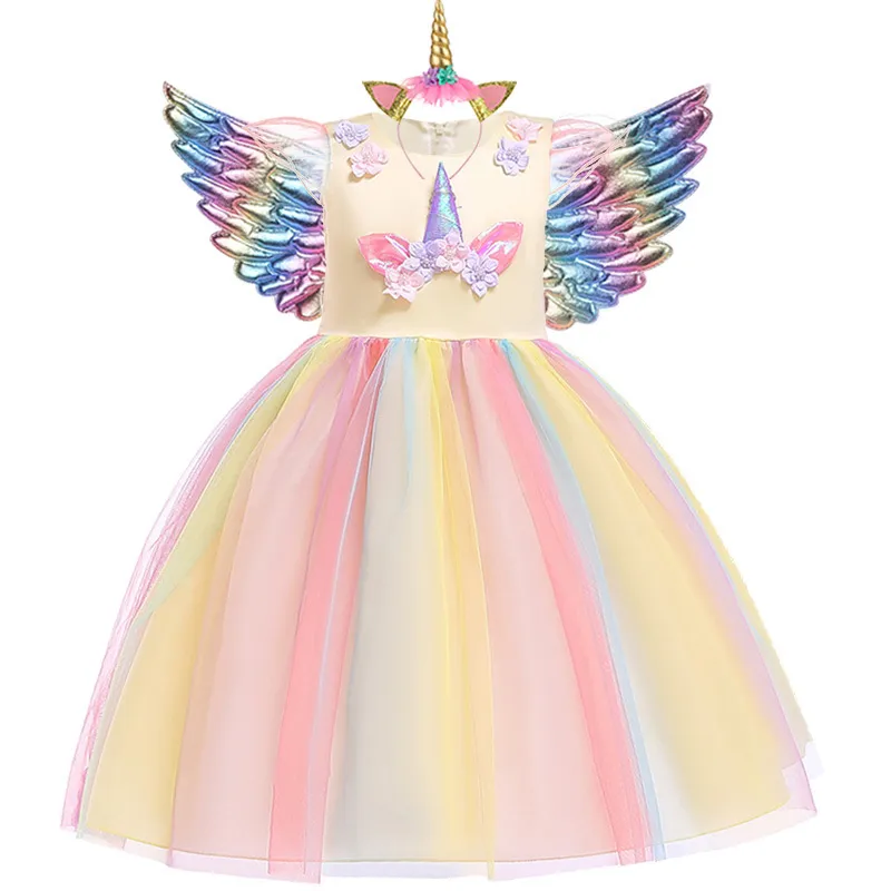 unicorn dress birthday party Unicorn Rainbow Dress, Unicorn First Birthday Dress, Unicorn Pastel Birthday,Unicorn Birthday Outfit,Unicorn Tutu Dress,Unicorn Dresses girl 4T / To