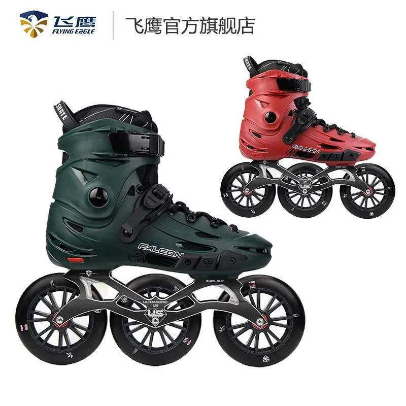 Inline & Roller Skates Flying Eagle F110 F110H Speed 3*110mm Wheels  Professional Adult Skating Shoe Free Patine Marathon From Newhappyness,  $488.65