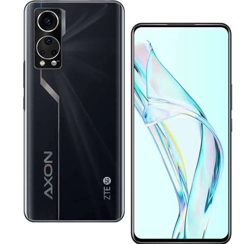 ZTE Original Axon 30 5G Mobiltelefon 8GB RAM 128 GB 256 GB ROM OCTA CORE Snapdragon 870 Android 6.92 "OLED under skärmkamera 64.0MP NFC Face ID Fingeravtryck 12