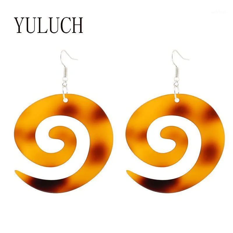 Pendientes colgantes de araña YULUCH para niñas, pendientes colgantes de nube acrílica para mujeres, joyería artística multicolor, novedad, accesorios para pendientes de fiesta Lady1