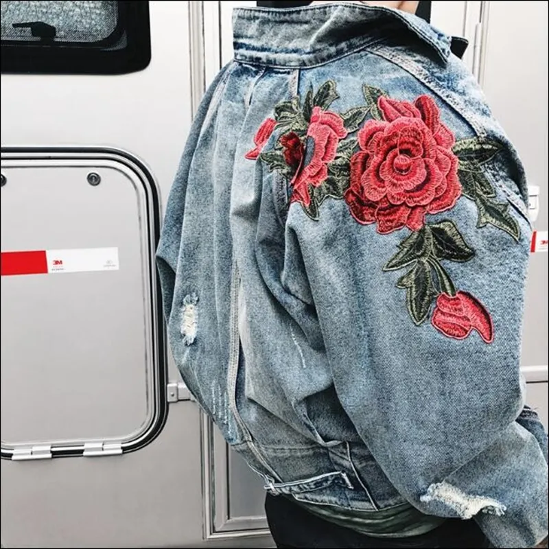 Mens rose on sale jean jacket