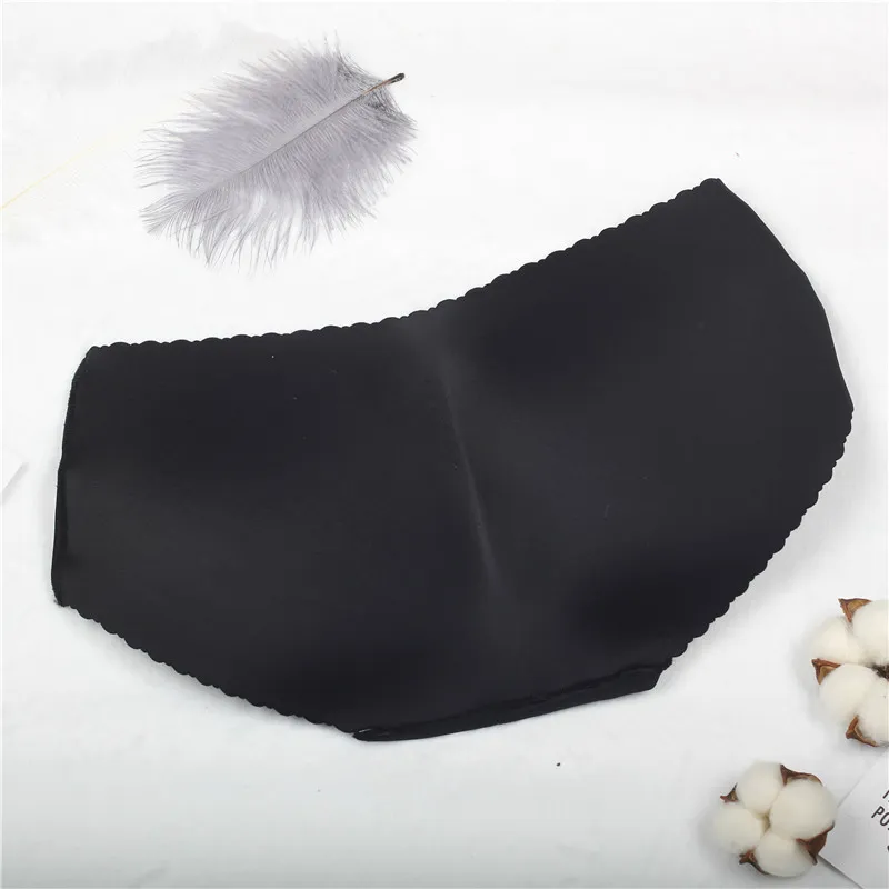 lady low Waist Sexy Seamless Padding Panties Bum Padded Butt lifter  Enhancer Hip Push Up Underwear Panties Buttocks S-XL LJ200822