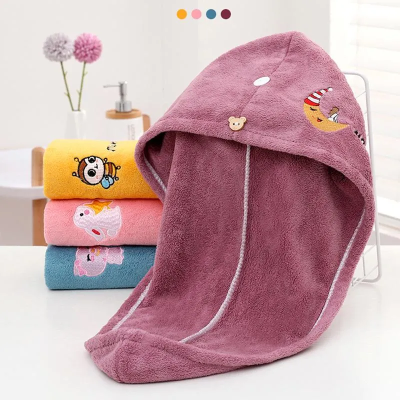 Women Girl Towels Bathroom Microfiber Towel Rapid Drying Hair Towel Magic Shower Cap Lady Turban Head Wrap