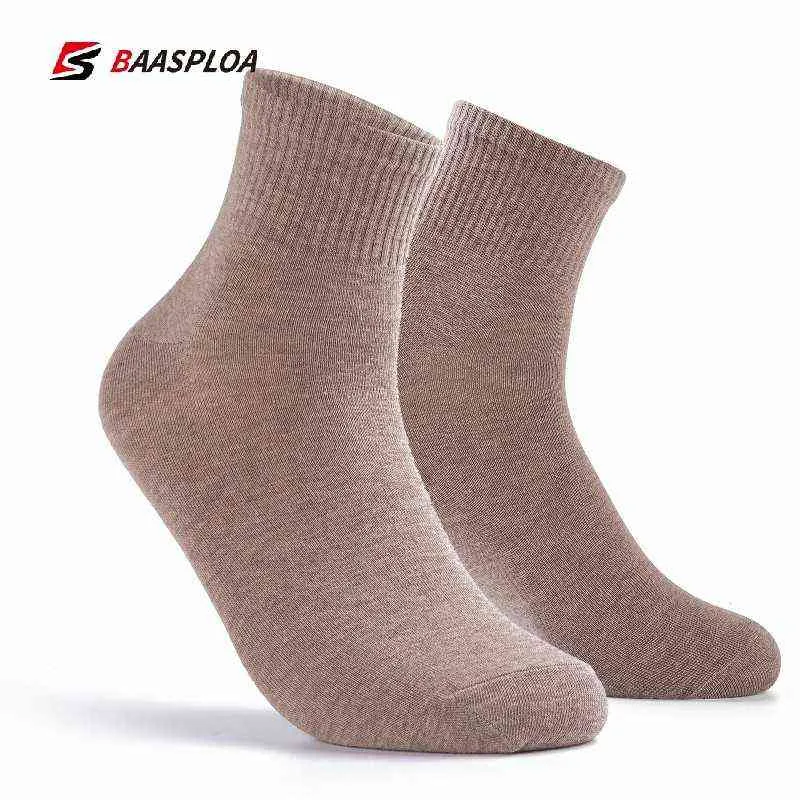 BAASPLOA Dames Running Socks Anti-slip Ademend vast breien Katoenen Sokken Outdoor Fitness Basketbal Sports Sokken 2021 Y1222