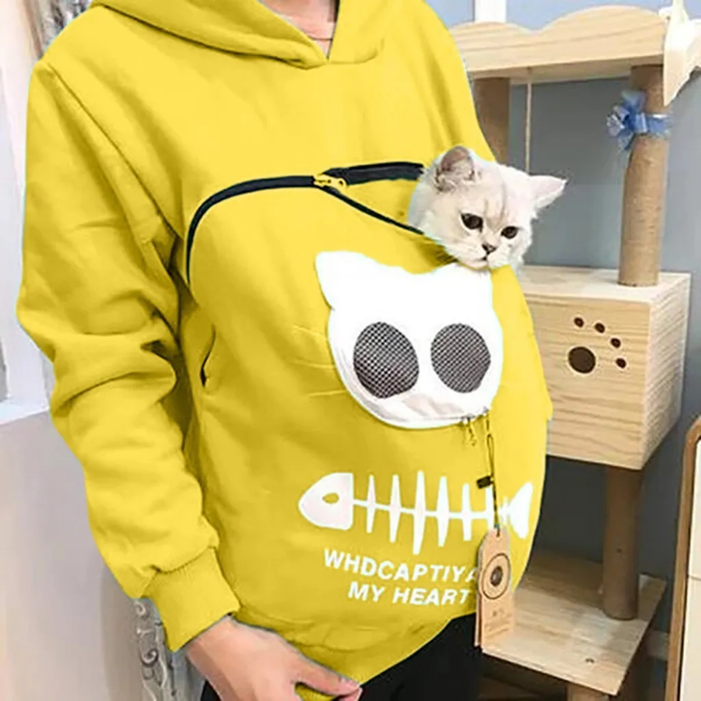 Felpa on sale tasca gatto