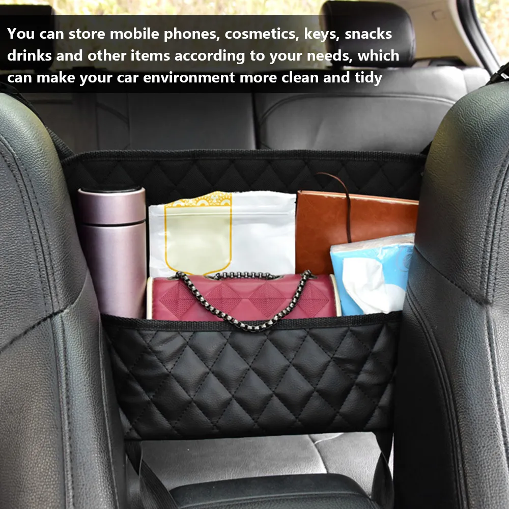 Leather Car Purse Holder: Large Capacity Storage Bag For Front Seats  Portable Car Net Pocket Organizer With Easy Access From Dhgatetop_company,  $1.11