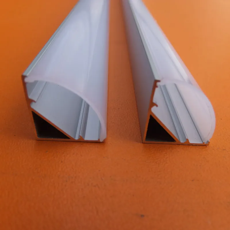 Aluminum Profile Bar Light Channel 39.37 in 100 cm with Milky Diffuse ...
