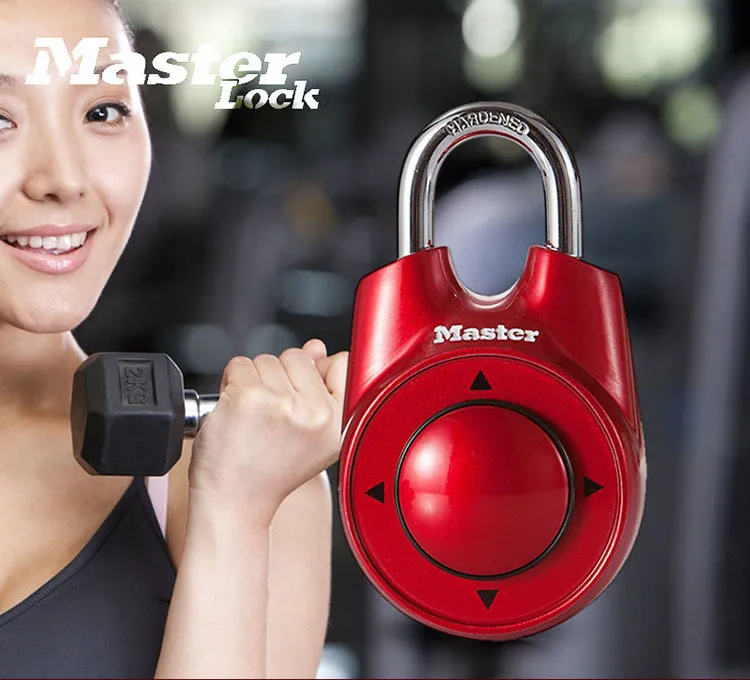 Master Lock Portable Assorted Colors Gym School Health Club Combination Password Directional Padlock Locker Door Lock 4 Color (14)
