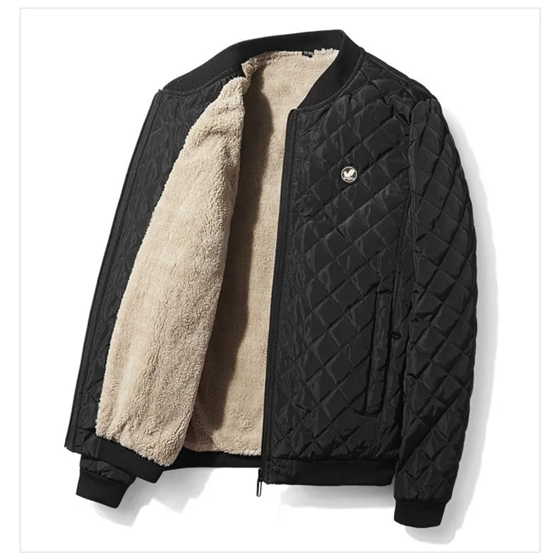 Outono inverno casaco de algodão masculino jaqueta masculina jaqueta de algodão gordo masculino veludo roupas 211216